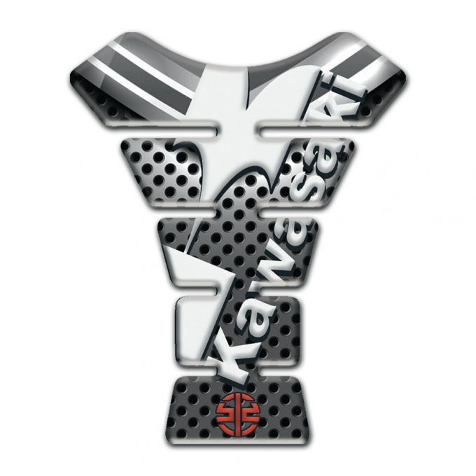 Kawasaki Tank Protector Premium Quality Model with White Diagonal Logo