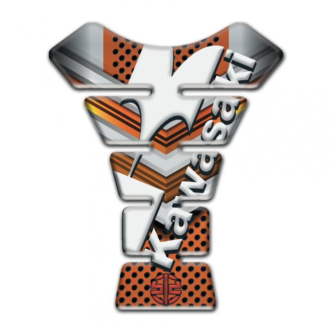 Kawasaki Tank Pad Protector Style Copper Gray Colors