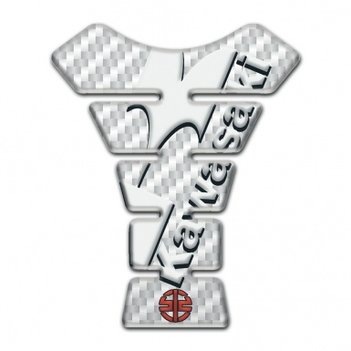 Kawasaki Tank Fuse Style White Carbon