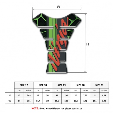 Kawasaki Tank Fuse Black with Green patterns Base Ninja Edition