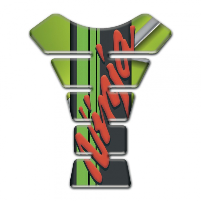 Kawasaki Tank Guard Pads Ninja Model Green decoration