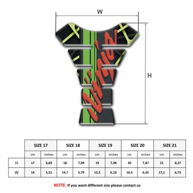 Kawasaki Tank Pad Protector Ninja Model Anti Slip Sticker