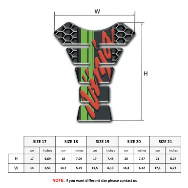 Kawasaki Tank Fuse Ninja Model with Honeycomb Design 