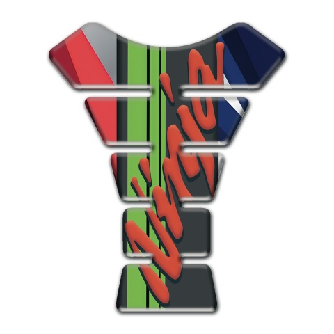 Kawasaki Tank Pad Motorbike Ninja Model with Multicolored Patterns 
