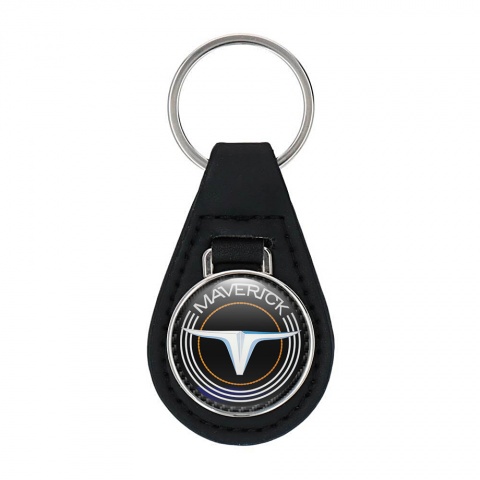 Ford Maverick Keychain Leather Dark Carbon Lining Edition