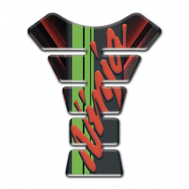 Kawasaki Tank Pad Motorbike Ninja Model with Red V Shape Motive Base