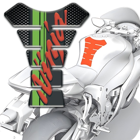 Kawasaki Tank Fuse Ninja Model with Gray Dots base 