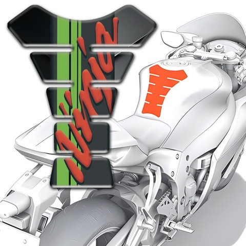 Kawasaki Tank Protector Ninja Version Gray Black Background 