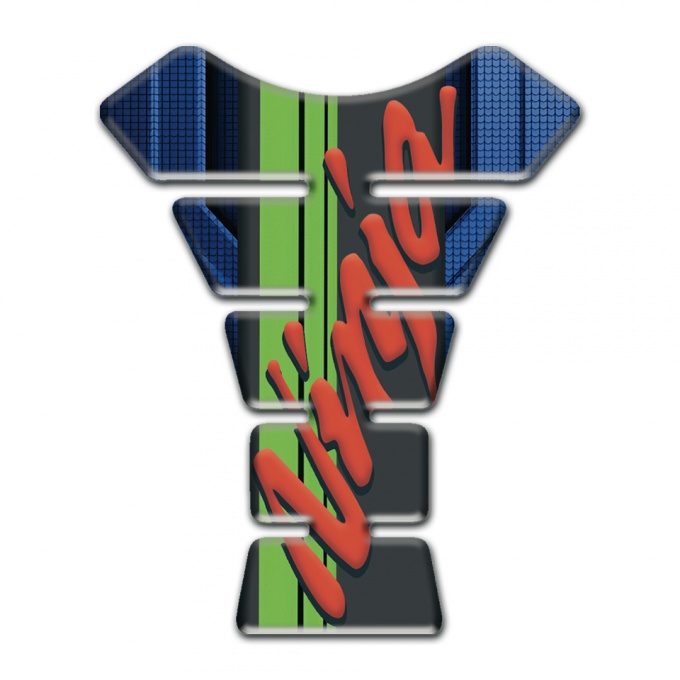 Kawasaki Tank Guard Pads Dark Blue parts Base Design