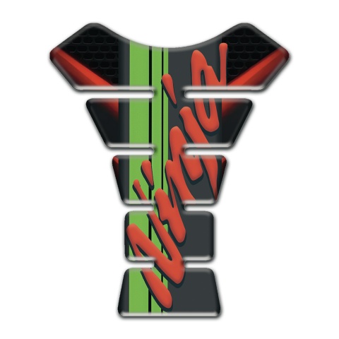Kawasaki Tank Fuse Black with Red Lights Base Ninja Model 