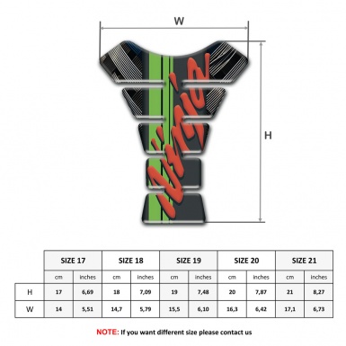Kawasaki Tank Fuse Ninja Style Crossed Belts Base