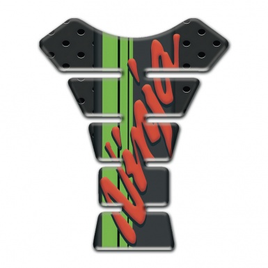 Kawasaki Tank Protector Perforated base Nija red Logo Edition