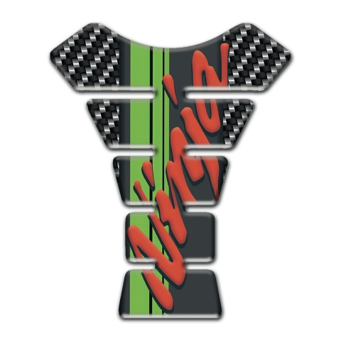 Kawasaki Tank Pad Protector Ninja Style dark Carbon Edition 