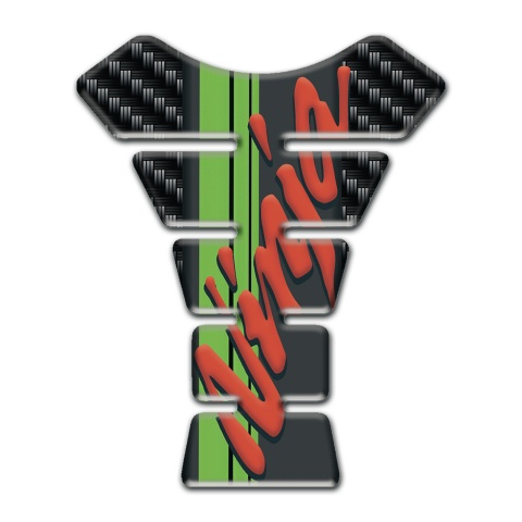 Kawasaki Tank Fuse Ninja Model Black Carbon background 