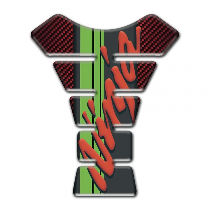Kawasaki  Tank Protector Ninja Model Red Carbon Background