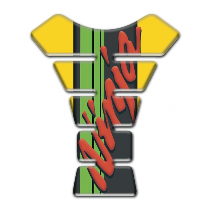 Kawasaki Tank Fuse Ninja Model Yellow Print Base