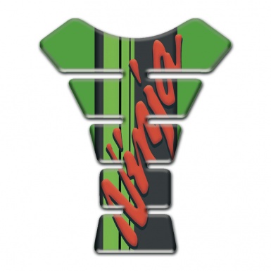 Kawasaki Tank Pad Motorbike Ninja Miodel Green Print Base