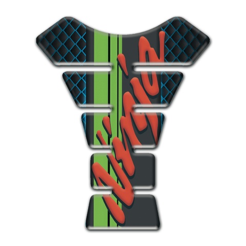 Kawasaki Tank Pad Protector Ninja Model Neon Mesh Base 