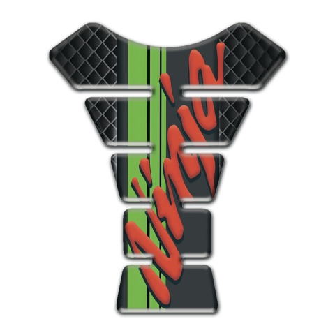 Kawasaki Tank Fuse Ninja Model Dark Mesh Design 