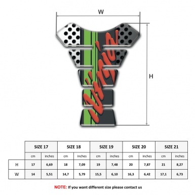 Kawasaki Tank Pad Motorbike Ninja Model White Gray Perforated Background