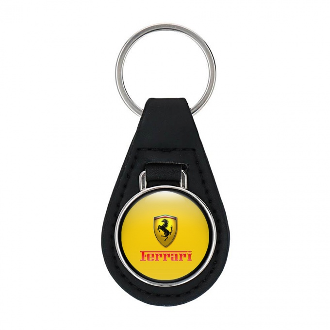  Key Fob Leather Yellow Gold Emblem Edition