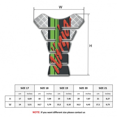 Kawasaki Tank Protector Ninja Edition Crossed Patterns Design