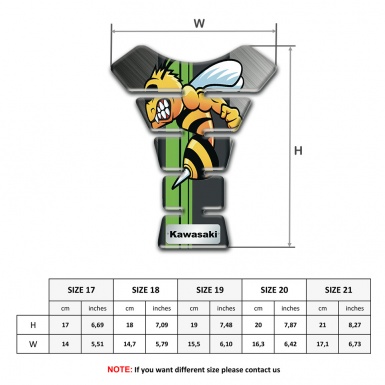 Kawasaki Tank Pad Motorbike Matte Background with Anime Logo Style