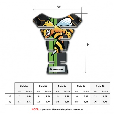 Kawasaki Tank Fuse Unique Design with Anime Logo