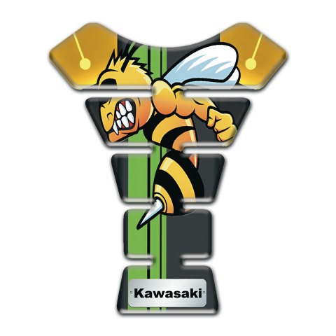 Kawasaki Tank Guard Pads Unique Vision Model with Cartoon logo 