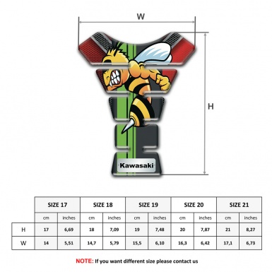Kawasaki Tank Protector High End Model with Cartoon logo Design