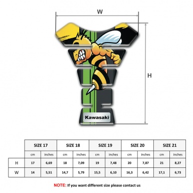 Kawasaki Tank Pad Protector Yellow Paint Background with Anime Logo