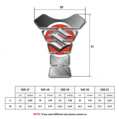 Suzuki Tank Fuse Matte Surface Base and Big Logo Style 