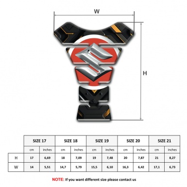 Suzuki Tank Fuse Stylish Black Yellow Base with Silver logo 