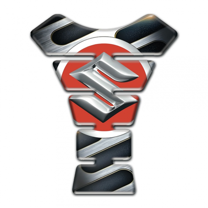 Suzuki Tank Pad Motorbike Metal Elements Design  