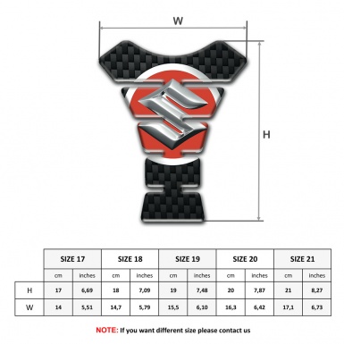 Suzuki Tank Pad Protector Black fibers Edition 