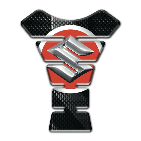 Suzuki Tank Guard Pads Black Gray Carbon decoration 