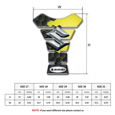 Suzuki Tank Protector Amazing Design with 3D Silver Logo 