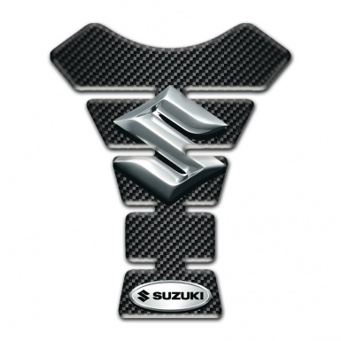 Suzuki Tank Pad Protector Background with Dark carbon Design 