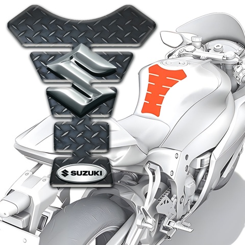 Suzuki Tank Fuse Base with Rough Effect Design 
