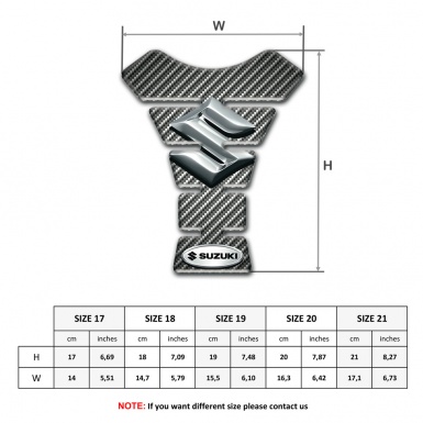 Suzuki Tank Protector Base with Classiic Carbon Design 