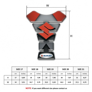 Suzuki Tank Fuse Model with Gray Red decoration 