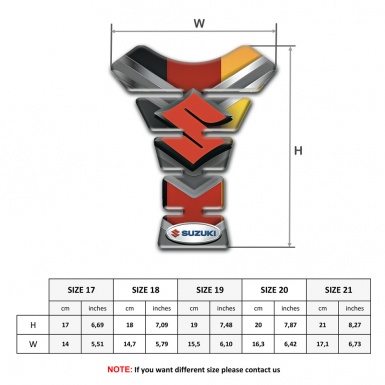Suzuki Tank Pad Motorbike Multicolored Model 