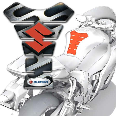 Suzuki Tank Pad Protector Model with Metal Element Design 