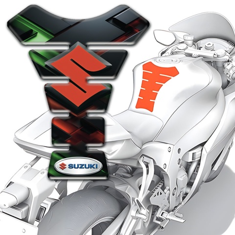 Suzuki Tank Pad Protector Amazing Model with Orange Logo