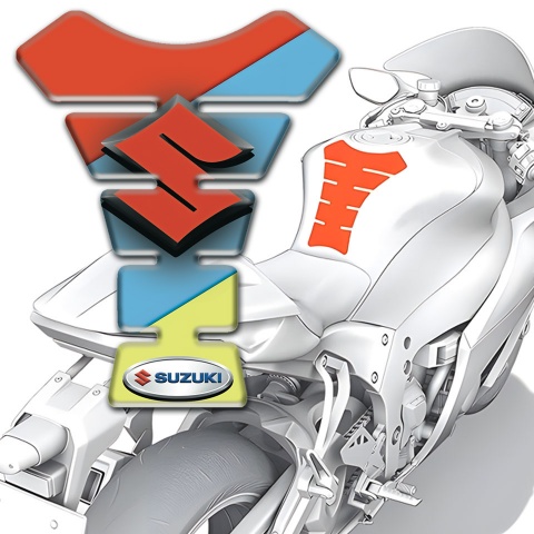 Suzuki Tank Pad Protector Fresh Colors Decoration Type 