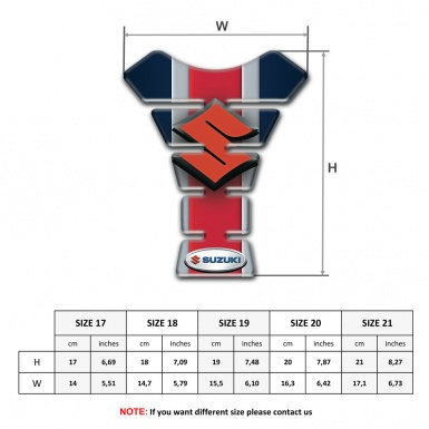 Suzuki Tank Fuse Orange Logo Style and Stylish Base Design 