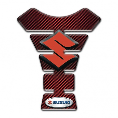 Suzuki Tank Protector red Carbon Version 