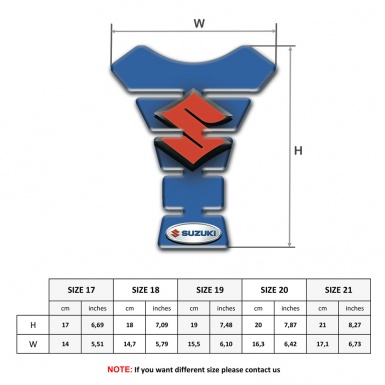 Suzuki Tank Protector High End Blue Version 