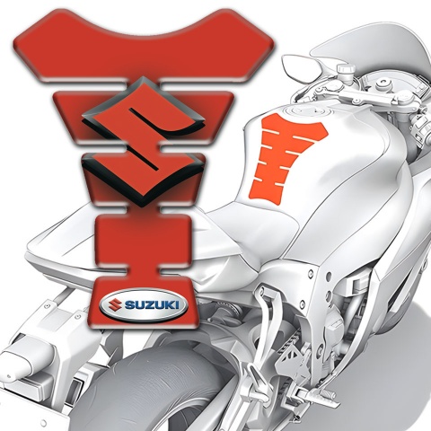 Suzuki Tank Fuse Unique red Version 