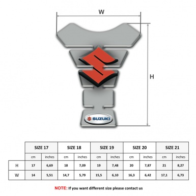 Suzuki Tank Guard Pads Gray Version 